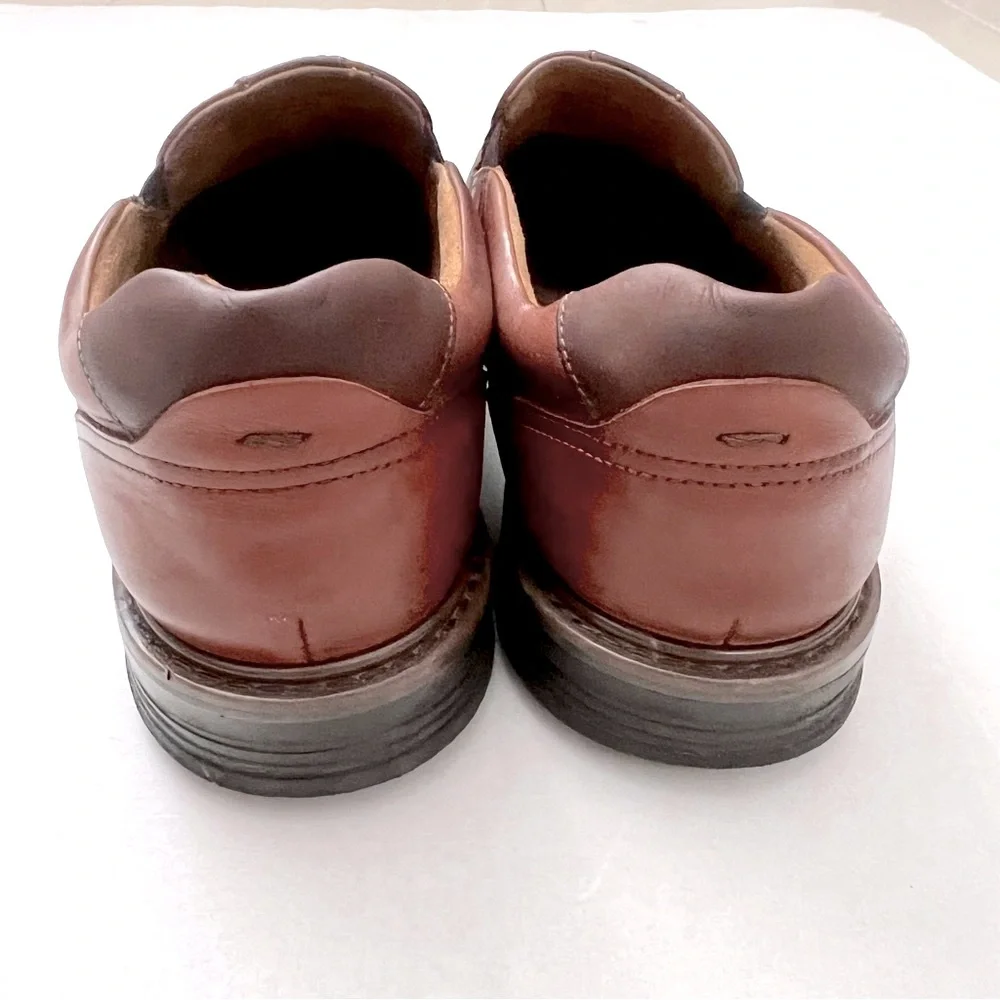 Florsheim‎ Norwalk Moc Toe Slip-On Leather Shoes Men’s 11 Brown Classic Comfort